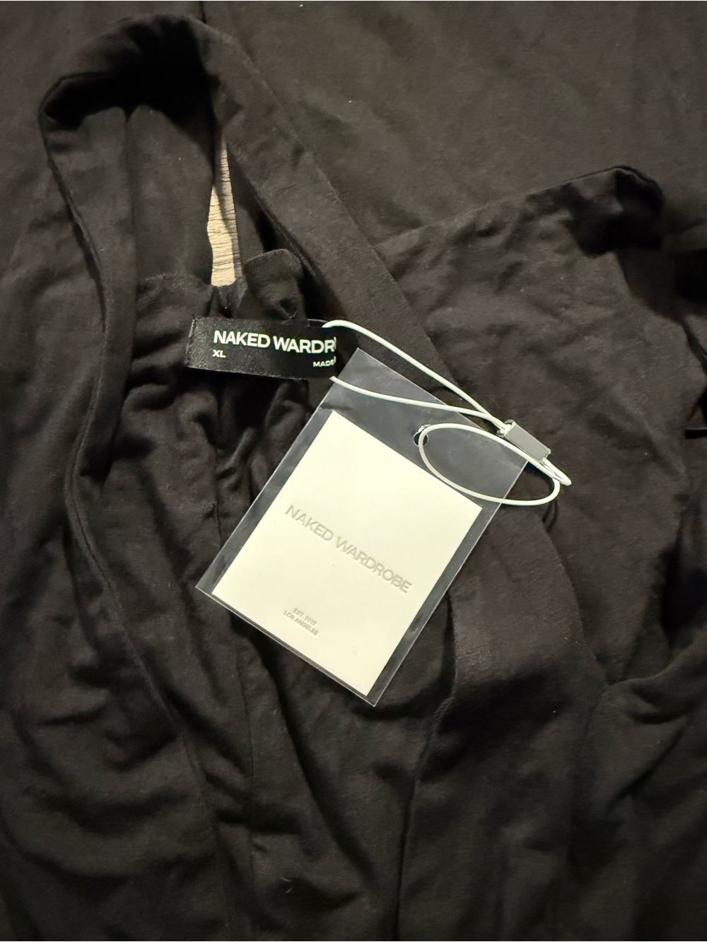 Naked Wardrobe Smooth Wide Leg Jumpsuit Black - Picture 6 of 7